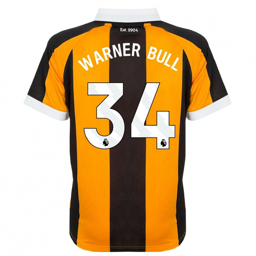 Danxen Homme Maillot Lucy Warner-Bull #34 Orange Noir Blanc Tenues Domicile 2026/27 T-Shirt