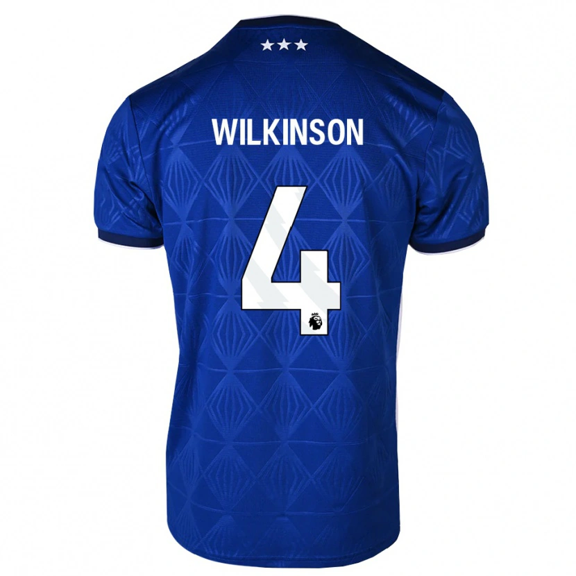 Danxen Homme Maillot Oliver Wilkinson #4 Bleu Moyen Blanc Rouge Tenues Domicile 2026/27 T-Shirt