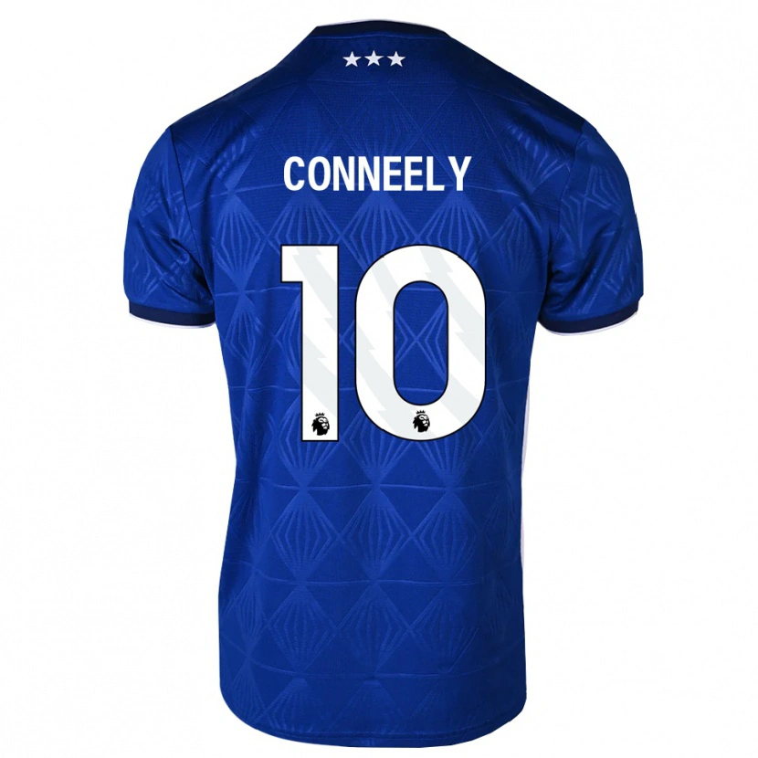 Danxen Homme Maillot George Conneely #10 Bleu Moyen Blanc Rouge Tenues Domicile 2026/27 T-Shirt