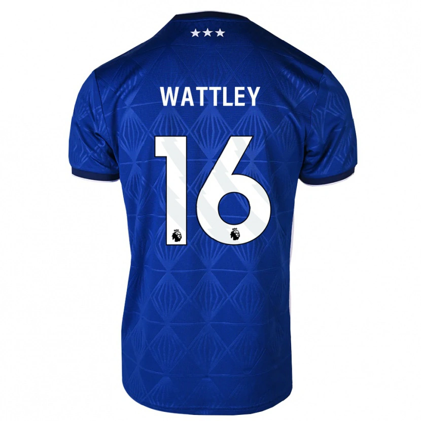 Danxen Homme Maillot Zac Wattley #16 Bleu Moyen Blanc Rouge Tenues Domicile 2026/27 T-Shirt