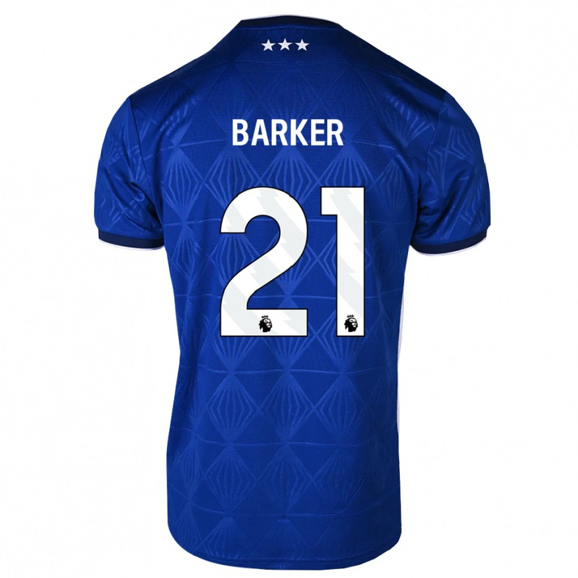 Danxen Homme Maillot Maisy Barker #21 Bleu Moyen Blanc Rouge Tenues Domicile 2026/27 T-Shirt