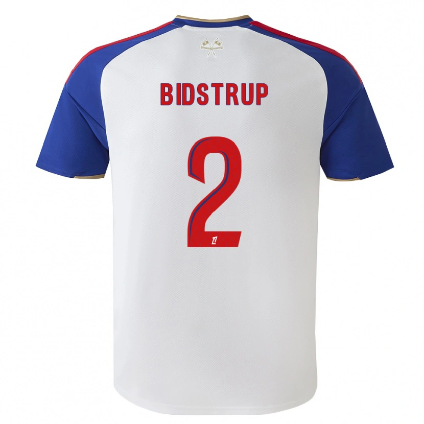 Danxen Homme Maillot Mads Bidstrup #2 Bleu Royal Rouge Blanc Tenues Domicile 2026/27 T-Shirt