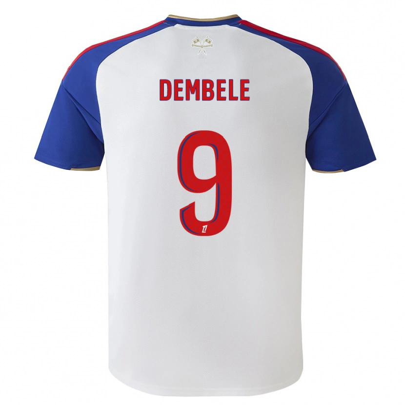 Danxen Homme Maillot Moussa Dembele #9 Bleu Royal Rouge Blanc Tenues Domicile 2026/27 T-Shirt