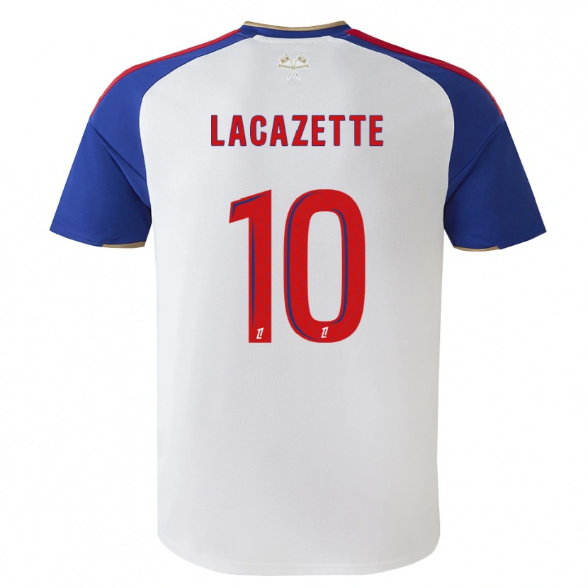 Danxen Homme Maillot Alexandre Lacazette #10 Bleu Royal Rouge Blanc Tenues Domicile 2026/27 T-Shirt