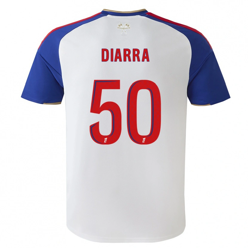 Danxen Homme Maillot Lassine Diarra #50 Bleu Royal Rouge Blanc Tenues Domicile 2026/27 T-Shirt