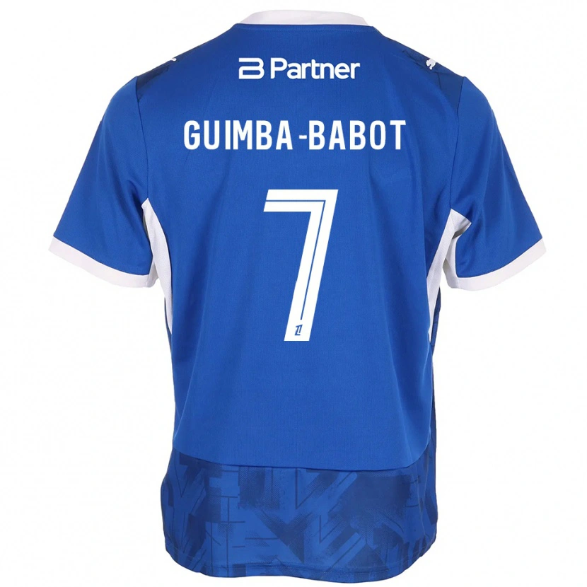 Danxen Homme Maillot Khays Guimba-Babot #7 Bleu Moyen Blanc Tenues Domicile 2026/27 T-Shirt