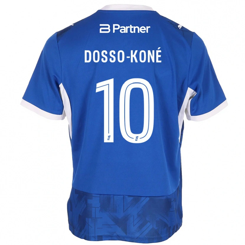 Danxen Homme Maillot Namory Dosso-Koné #10 Bleu Moyen Blanc Tenues Domicile 2026/27 T-Shirt