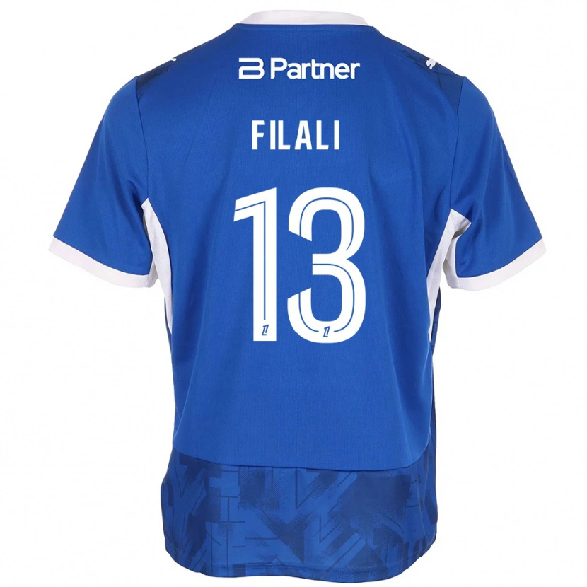 Danxen Homme Maillot Saad Filali #13 Bleu Moyen Blanc Tenues Domicile 2026/27 T-Shirt