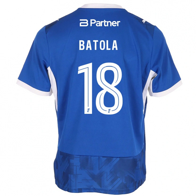 Danxen Homme Maillot Christ Batola #18 Bleu Moyen Blanc Tenues Domicile 2026/27 T-Shirt