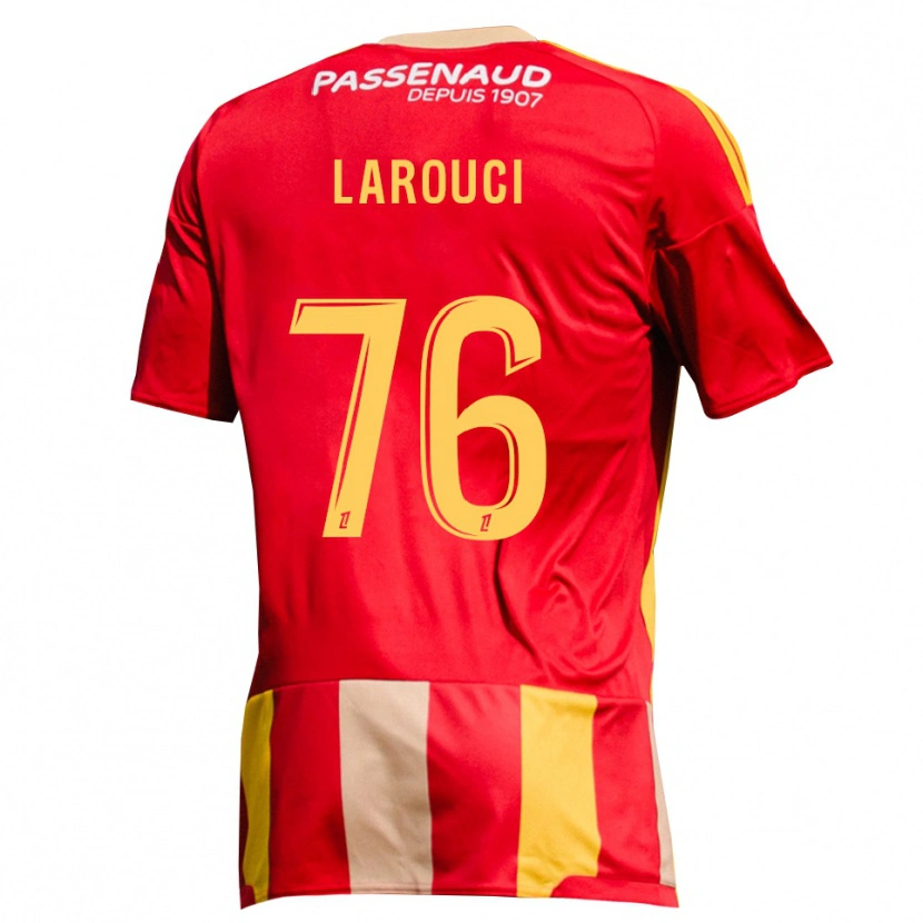 Danxen Homme Maillot Yasser Larouci #76 Rouge Jaune Vert Tenues Domicile 2026/27 T-Shirt