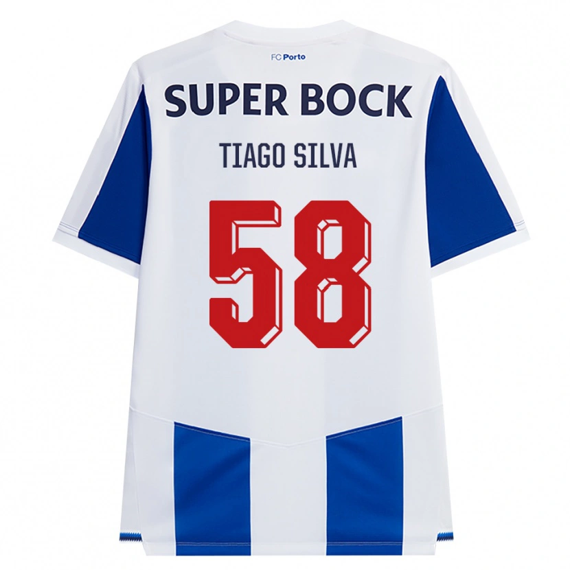 Danxen Homme Maillot Tiago Silva #58 Bleu Blanc Rouge Tenues Domicile 2026/27 T-Shirt