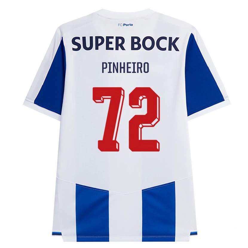 Danxen Homme Maillot Rodrigo Pinheiro #72 Bleu Blanc Rouge Tenues Domicile 2026/27 T-Shirt