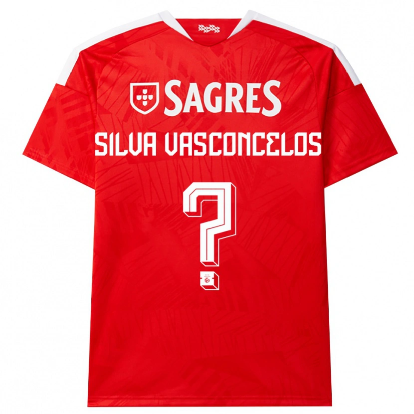 Danxen Homme Maillot Martim Silva Vasconcelos #0 Rouge Blanc Jaune Tenues Domicile 2026/27 T-Shirt