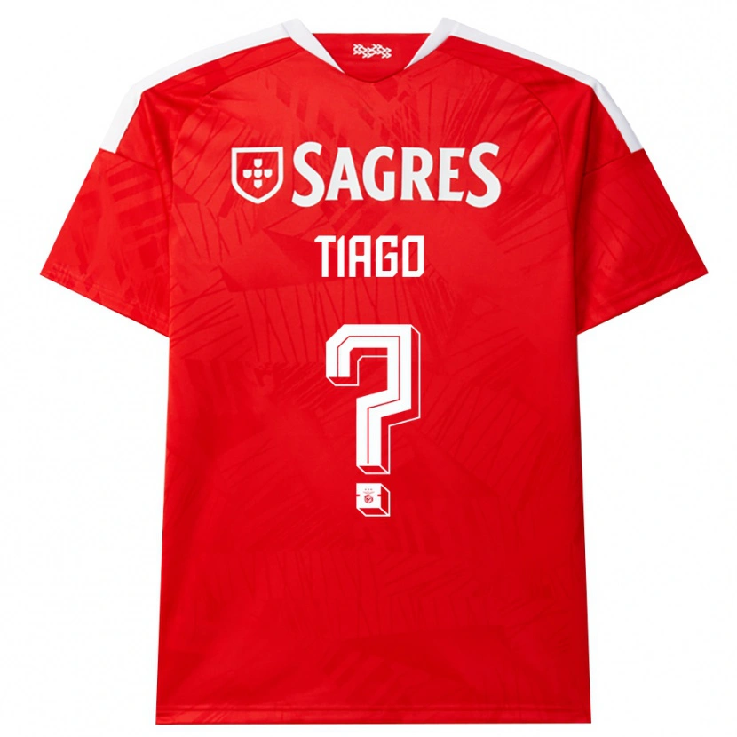 Danxen Homme Maillot Tiago Ferreira #0 Rouge Blanc Jaune Tenues Domicile 2026/27 T-Shirt