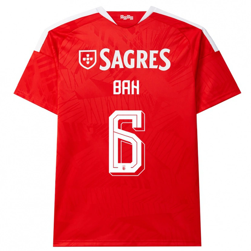 Danxen Homme Maillot Alexander Bah #6 Rouge Blanc Jaune Tenues Domicile 2026/27 T-Shirt