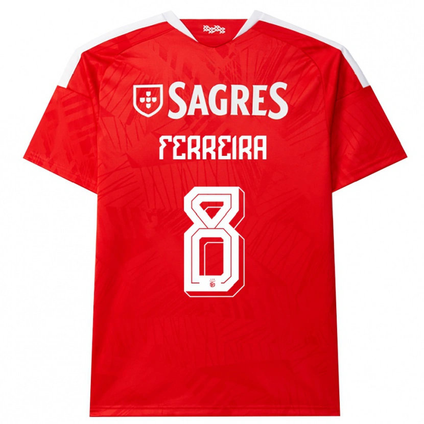 Danxen Homme Maillot Isaac Ferreira #8 Rouge Blanc Jaune Tenues Domicile 2026/27 T-Shirt