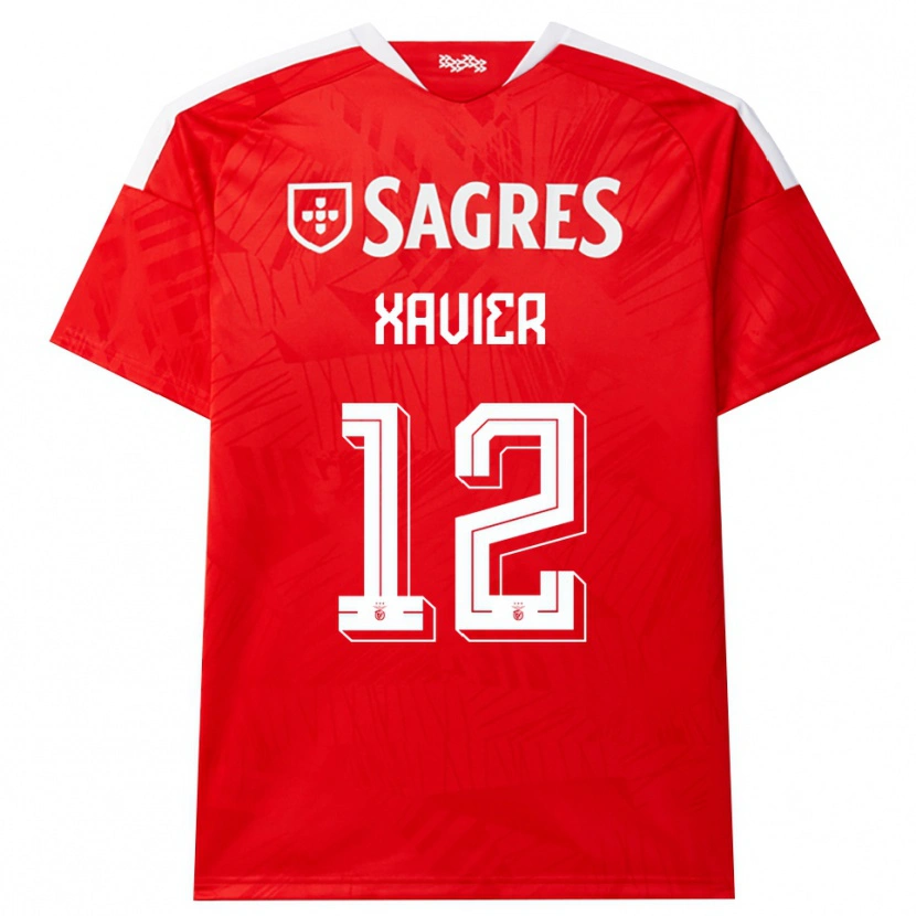 Danxen Homme Maillot Luiz Xavier #12 Rouge Blanc Jaune Tenues Domicile 2026/27 T-Shirt