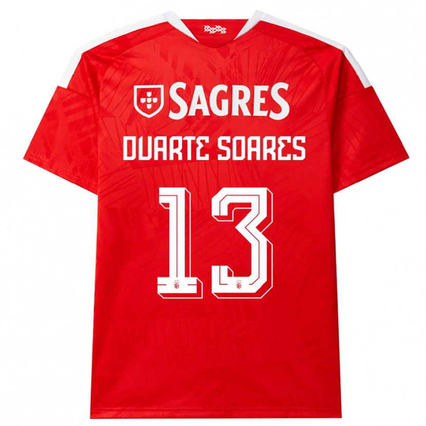 Danxen Homme Maillot Duarte Soares #13 Rouge Blanc Jaune Tenues Domicile 2026/27 T-Shirt