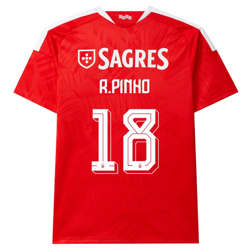 Danxen Homme Maillot Rodrigo Pinho #18 Rouge Blanc Jaune Tenues Domicile 2026/27 T-Shirt