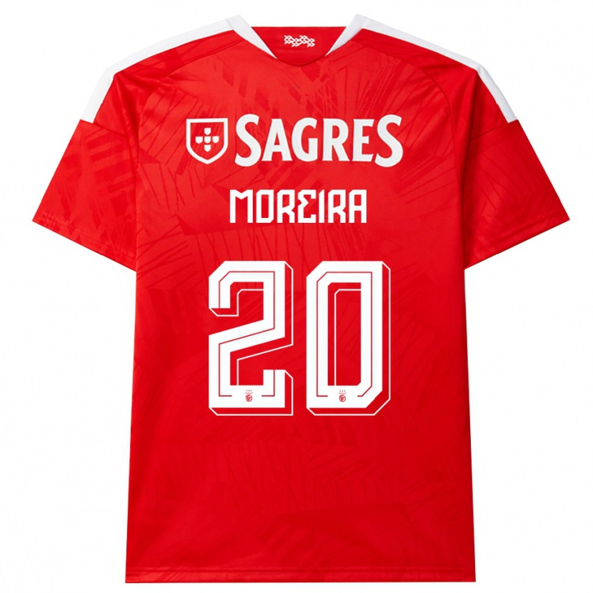 Danxen Homme Maillot André Moreira #20 Rouge Blanc Jaune Tenues Domicile 2026/27 T-Shirt