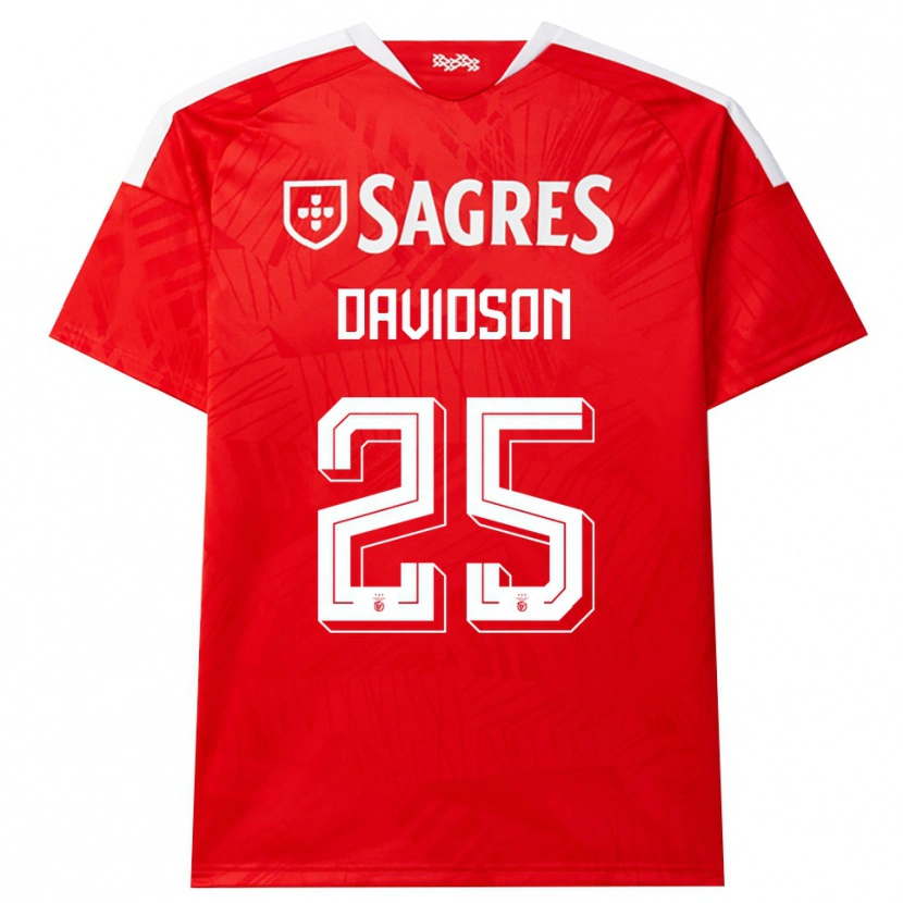 Danxen Homme Maillot Chandra Davidson #25 Rouge Blanc Jaune Tenues Domicile 2026/27 T-Shirt