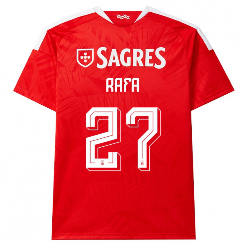 Danxen Homme Maillot Rafa Silva #27 Rouge Blanc Jaune Tenues Domicile 2026/27 T-Shirt