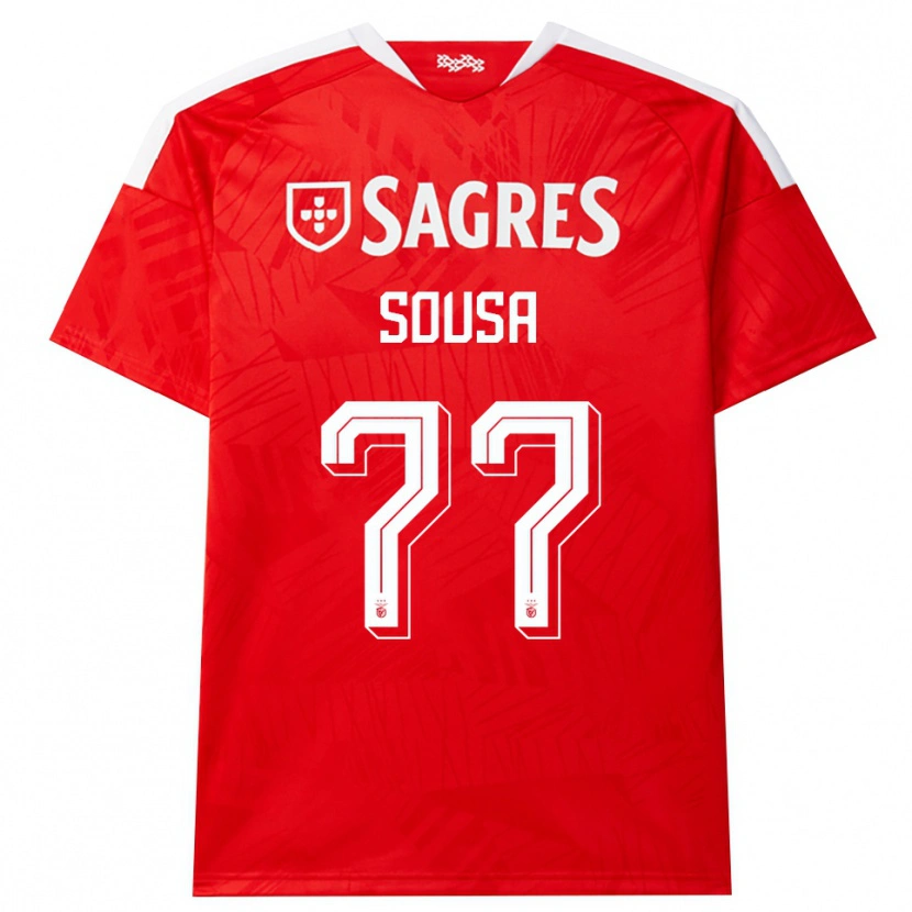 Danxen Homme Maillot Gerson Sousa #77 Rouge Blanc Jaune Tenues Domicile 2026/27 T-Shirt