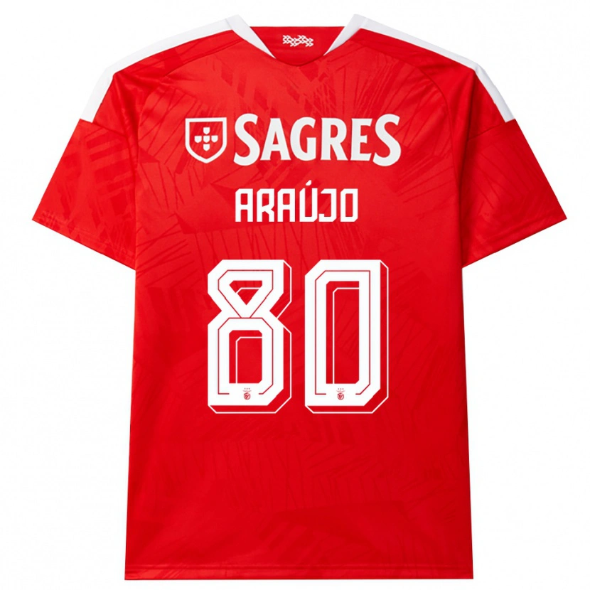 Danxen Homme Maillot Laís Araújo #80 Rouge Blanc Jaune Tenues Domicile 2026/27 T-Shirt