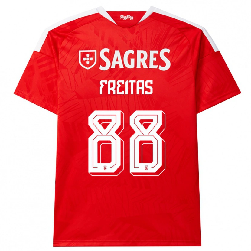Danxen Homme Maillot Tiago Freitas #88 Rouge Blanc Jaune Tenues Domicile 2026/27 T-Shirt
