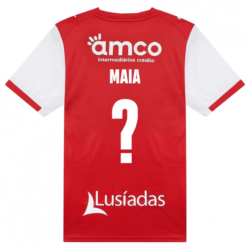 Danxen Homme Maillot João Maia #0 Blanc Rouge Noir Tenues Domicile 2026/27 T-Shirt