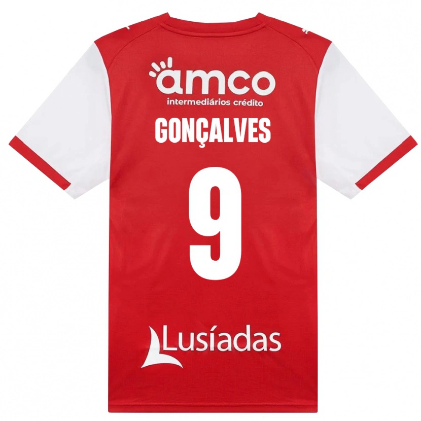 Danxen Homme Maillot João Gonçalves #9 Blanc Rouge Noir Tenues Domicile 2026/27 T-Shirt