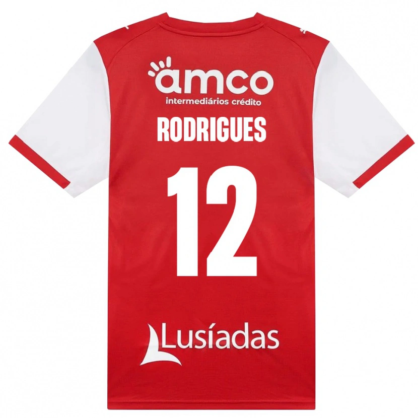 Danxen Homme Maillot David Rodrigues #12 Blanc Rouge Noir Tenues Domicile 2026/27 T-Shirt