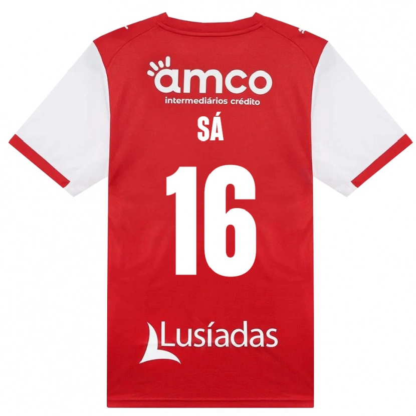 Danxen Homme Maillot Alex Sá #16 Blanc Rouge Noir Tenues Domicile 2026/27 T-Shirt