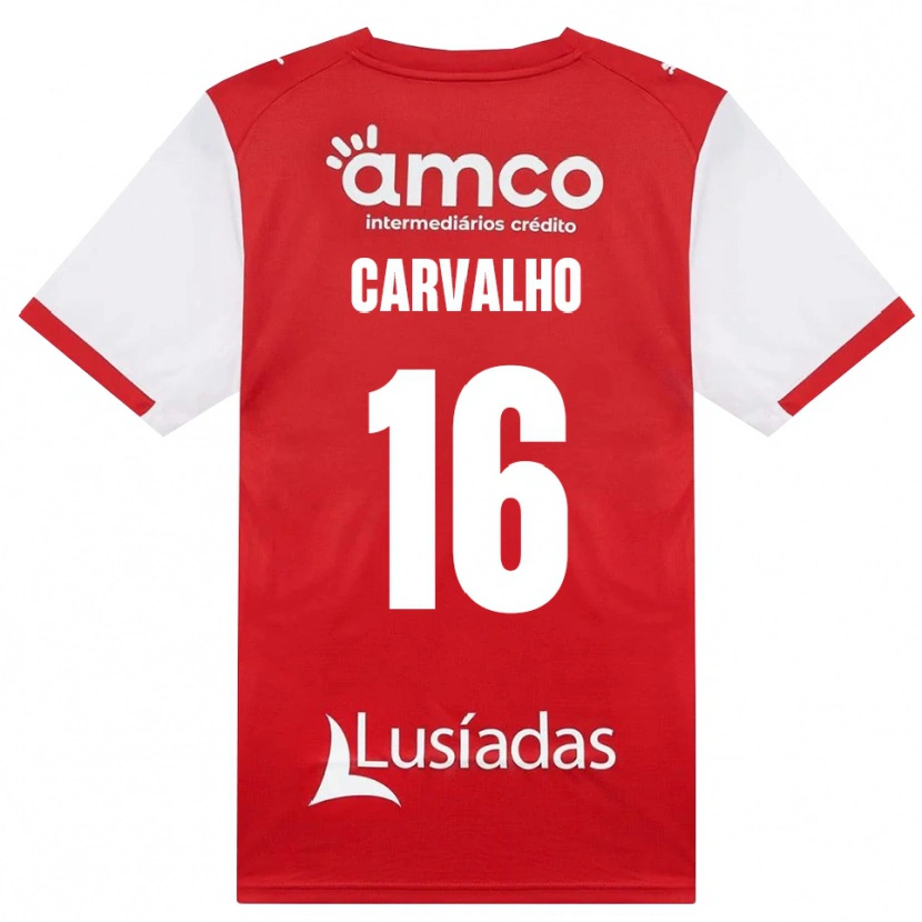 Danxen Homme Maillot Alexandre Carvalho #16 Blanc Rouge Noir Tenues Domicile 2026/27 T-Shirt