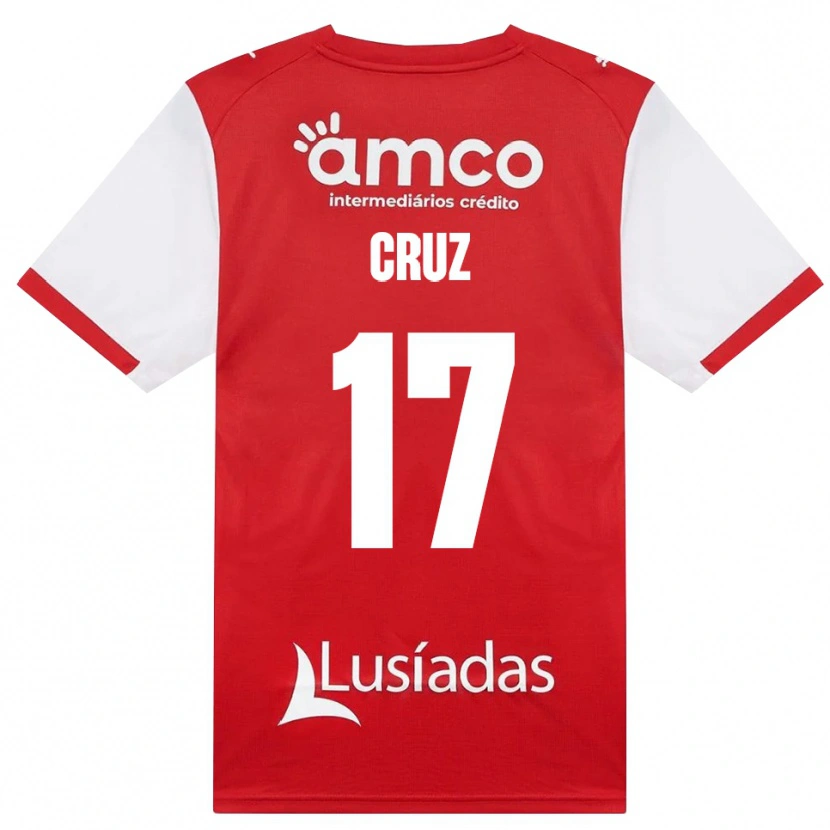 Danxen Homme Maillot Salvador Cruz #17 Blanc Rouge Noir Tenues Domicile 2026/27 T-Shirt
