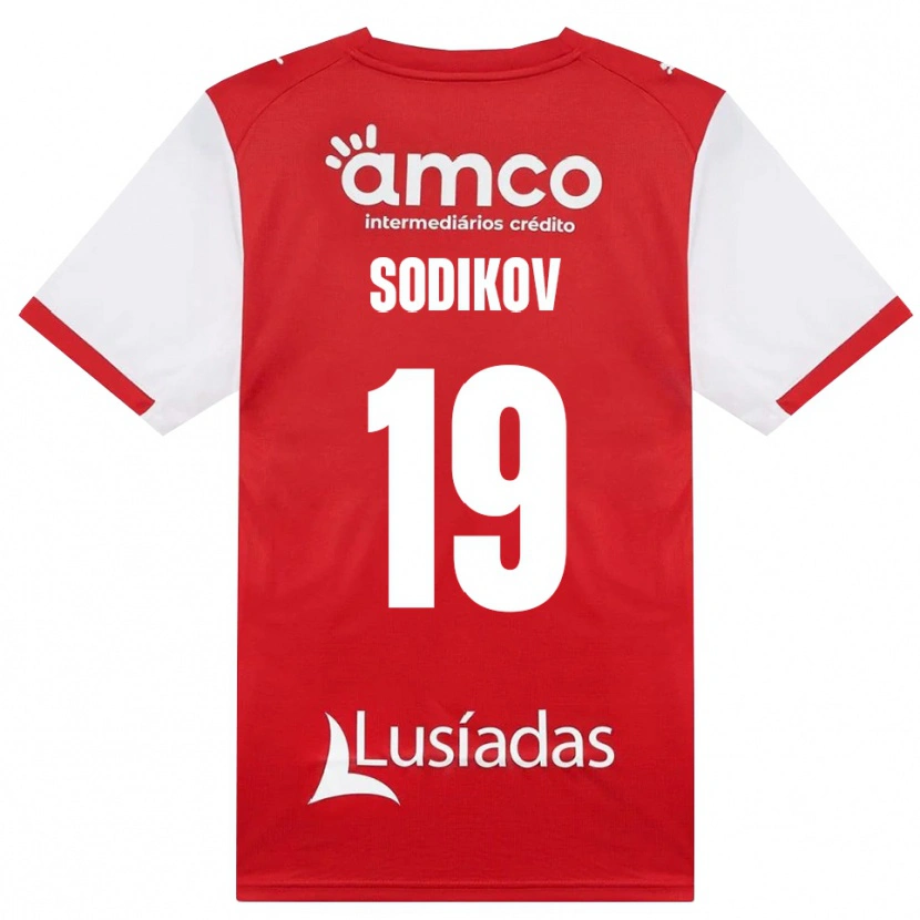 Danxen Homme Maillot Sayfiddin Sodikov #19 Blanc Rouge Noir Tenues Domicile 2026/27 T-Shirt