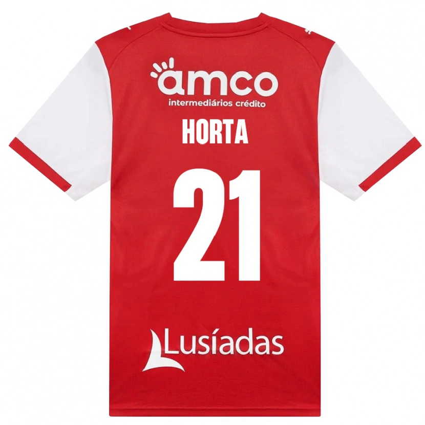 Danxen Homme Maillot Ricardo Horta #21 Blanc Rouge Noir Tenues Domicile 2026/27 T-Shirt