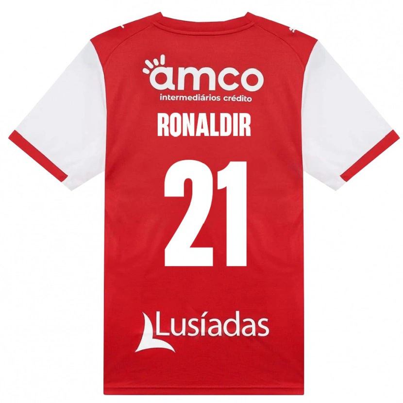 Danxen Homme Maillot Ronaldir Pereira Dos Santos #21 Blanc Rouge Noir Tenues Domicile 2026/27 T-Shirt