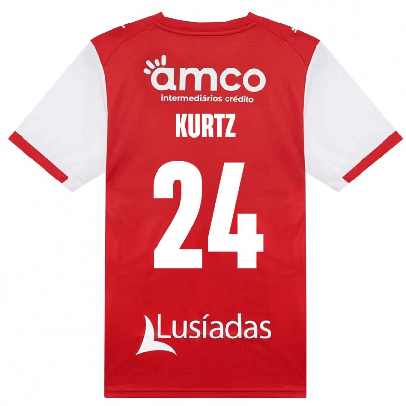 Danxen Homme Maillot Linus Kurtz #24 Blanc Rouge Noir Tenues Domicile 2026/27 T-Shirt