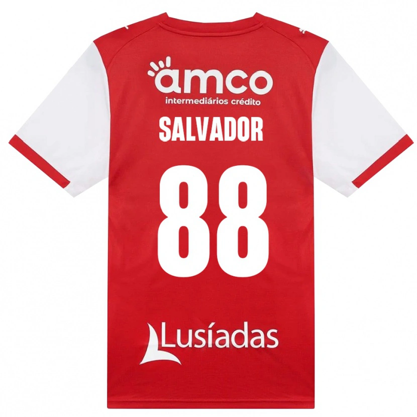 Danxen Homme Maillot João Salvador #88 Blanc Rouge Noir Tenues Domicile 2026/27 T-Shirt