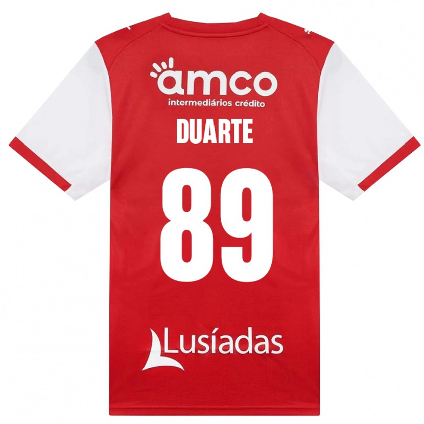 Danxen Homme Maillot Afonso Duarte #89 Blanc Rouge Noir Tenues Domicile 2026/27 T-Shirt