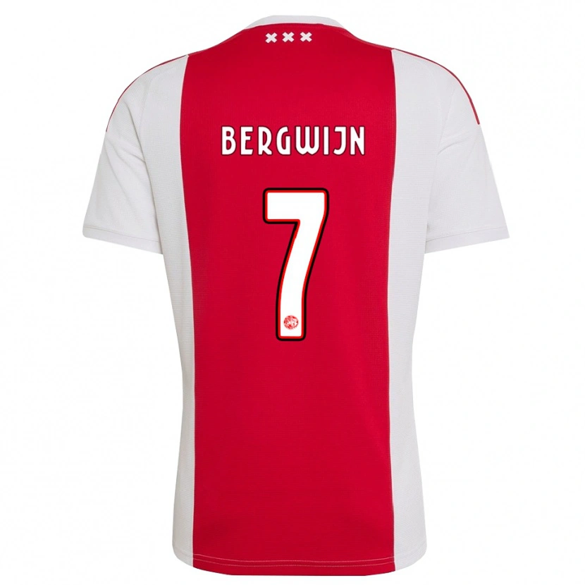 Danxen Homme Maillot Steven Bergwijn #7 Rouge Blanc Jaune Tenues Domicile 2026/27 T-Shirt