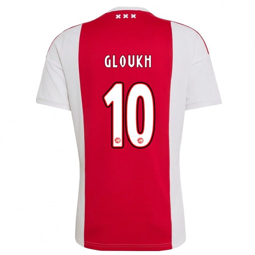 Danxen Homme Maillot Oscar Gloukh #10 Rouge Blanc Jaune Tenues Domicile 2026/27 T-Shirt