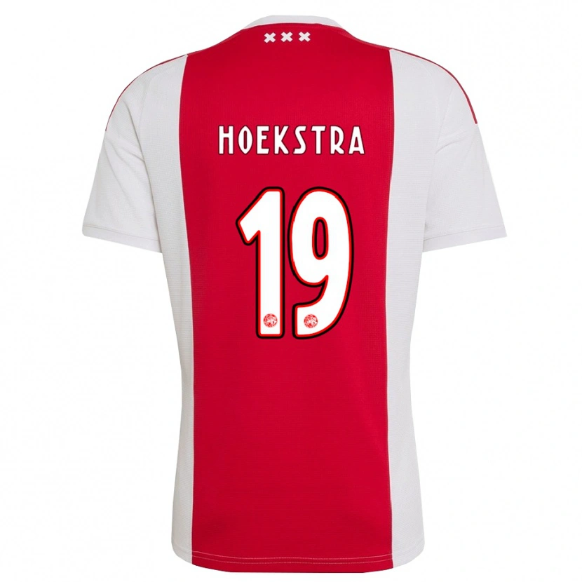 Danxen Homme Maillot Tiny Hoekstra #19 Rouge Blanc Jaune Tenues Domicile 2026/27 T-Shirt