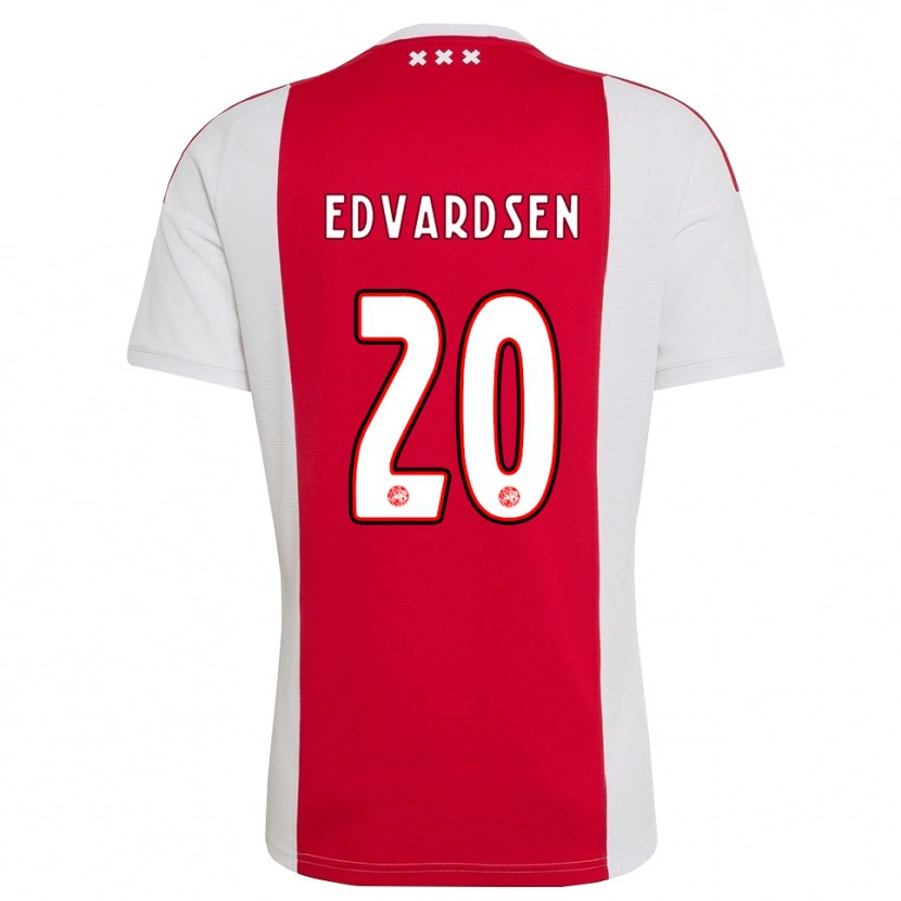 Danxen Homme Maillot Oliver Edvardsen #20 Rouge Blanc Jaune Tenues Domicile 2026/27 T-Shirt