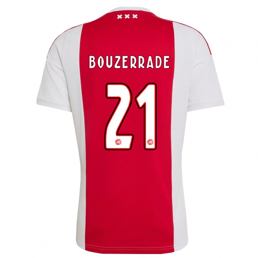 Danxen Homme Maillot Zaina Bouzerrade #21 Rouge Blanc Jaune Tenues Domicile 2026/27 T-Shirt