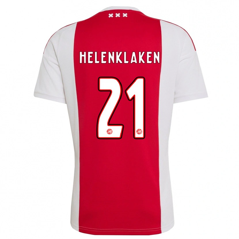 Danxen Homme Maillot Sjors Helenklaken #21 Rouge Blanc Jaune Tenues Domicile 2026/27 T-Shirt