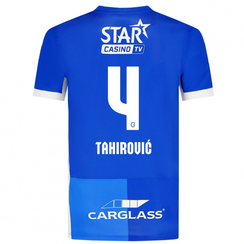 Danxen Homme Maillot Benjamin Tahirovic #4 Bleu Moyen Royalbleu Blanc Tenues Domicile 2026/27 T-Shirt