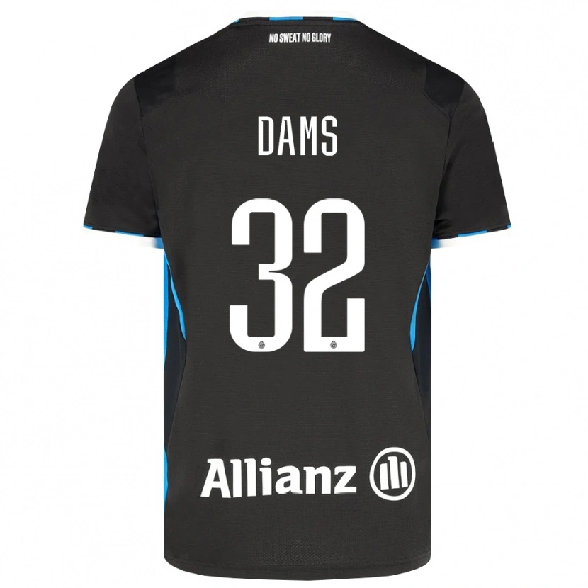 Danxen Homme Maillot Matteo Dams #32 Noir Rouge Bleu Tenues Domicile 2026/27 T-Shirt