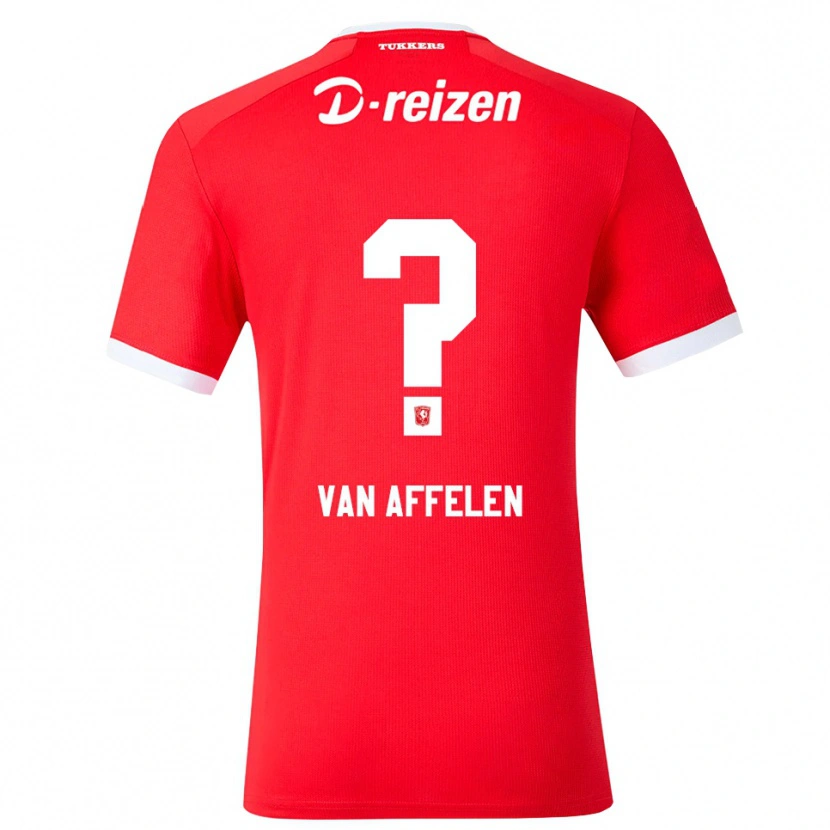 Danxen Homme Maillot Pim Van Affelen Van Saemsfoort #0 Rouge Blanc Tenues Domicile 2026/27 T-Shirt
